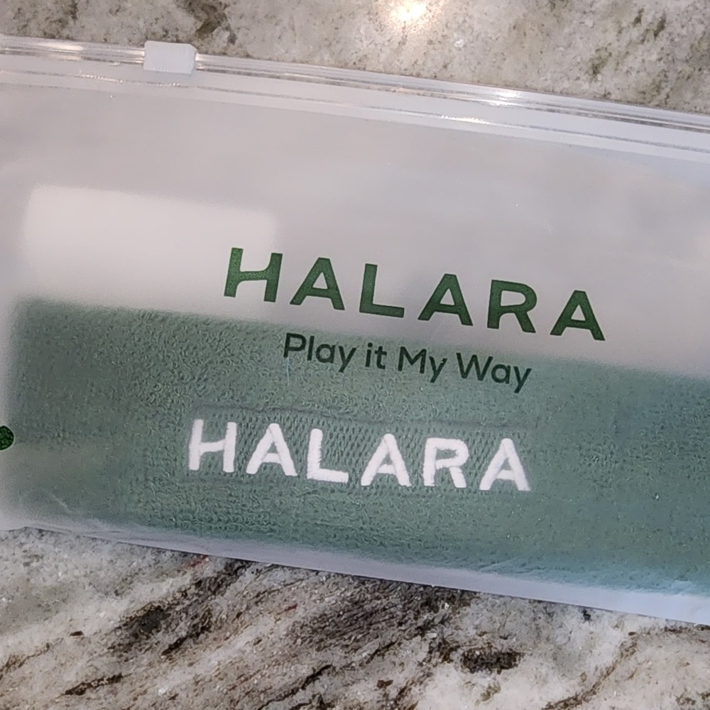 Halara Headband - Solid Sports Green Terrycloth Headband